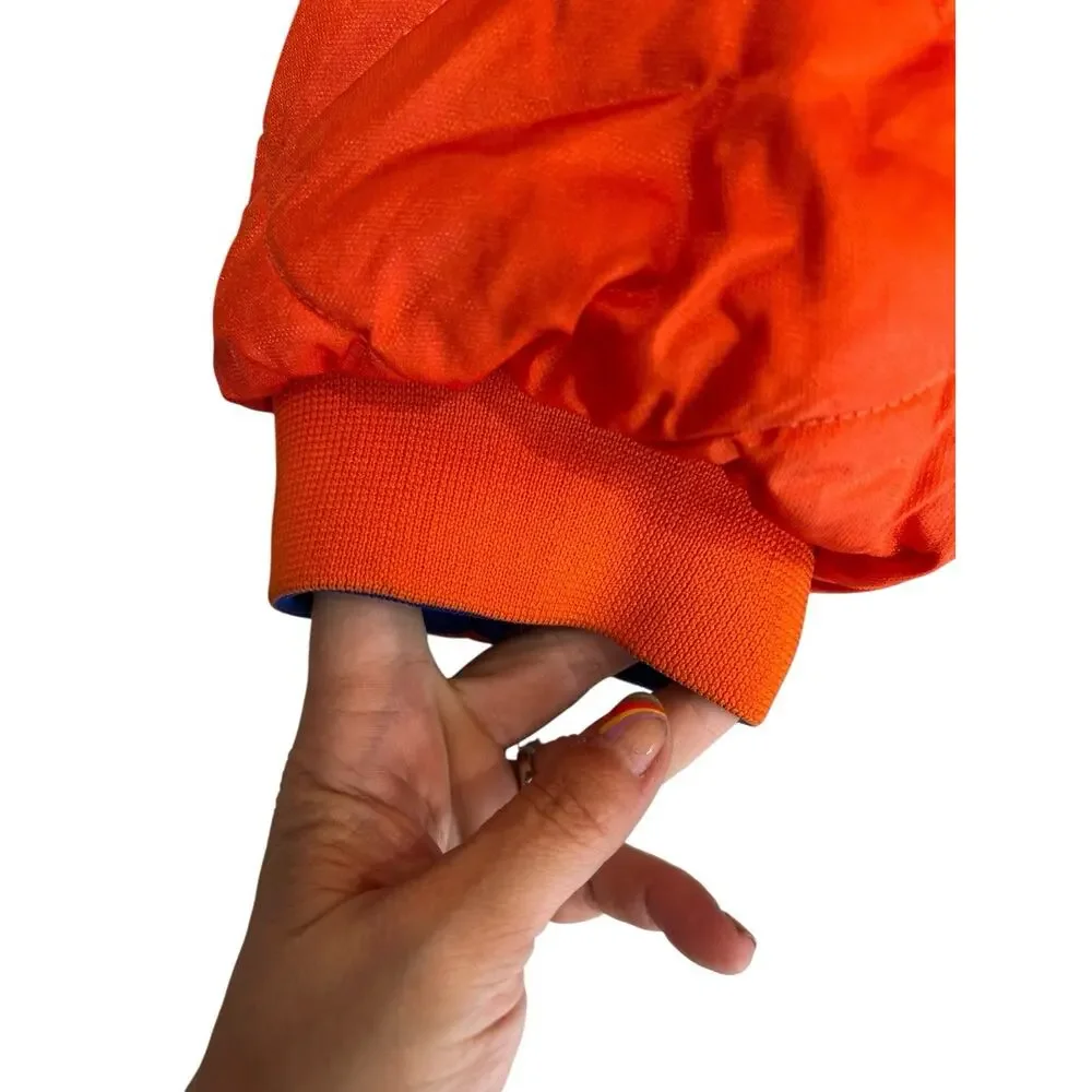 Vintage NY Knicks NBA Reversible Quilted Embroidered Varsity Jacket - Sz XXL - Picture 4 of 16